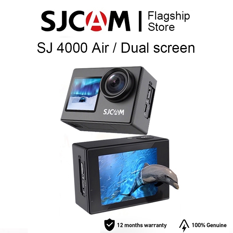 SJCAM SJ4000 Dual Screen 4K Ultra HD 16MP Action Camera WiFi Digital Camera Vlog Camera Waterproof Motorcycle Camera