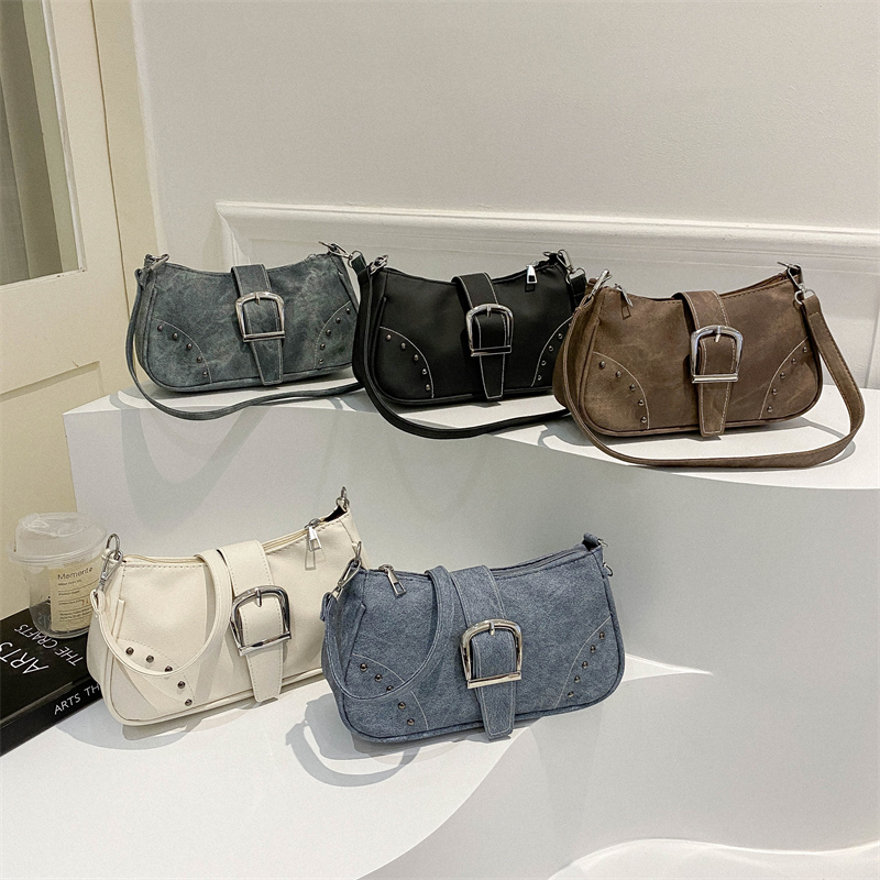Simple Retro Underarm Bag Fashion Trendy Casual Shoulder Bag