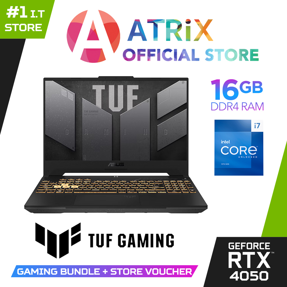 【Same Day Delivery】ASUS TUF F15 FX507VU4-LP034W | 15.6" FHD | i7-13700H | RTX4050 | 16GB RAM | 1TB SSD | Win