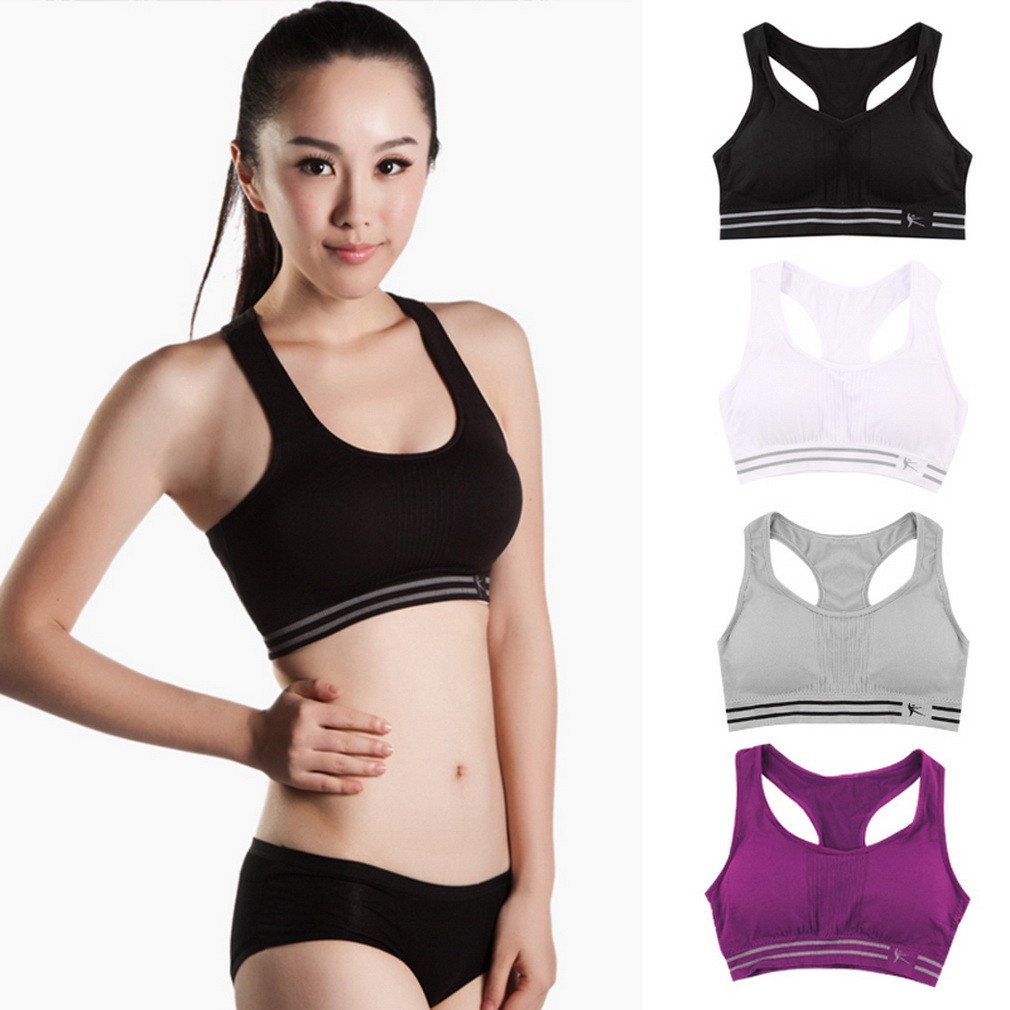 Women Seamless Racerback Sports Bra Yoga Fitness Padded  women's sports underwear workout bra