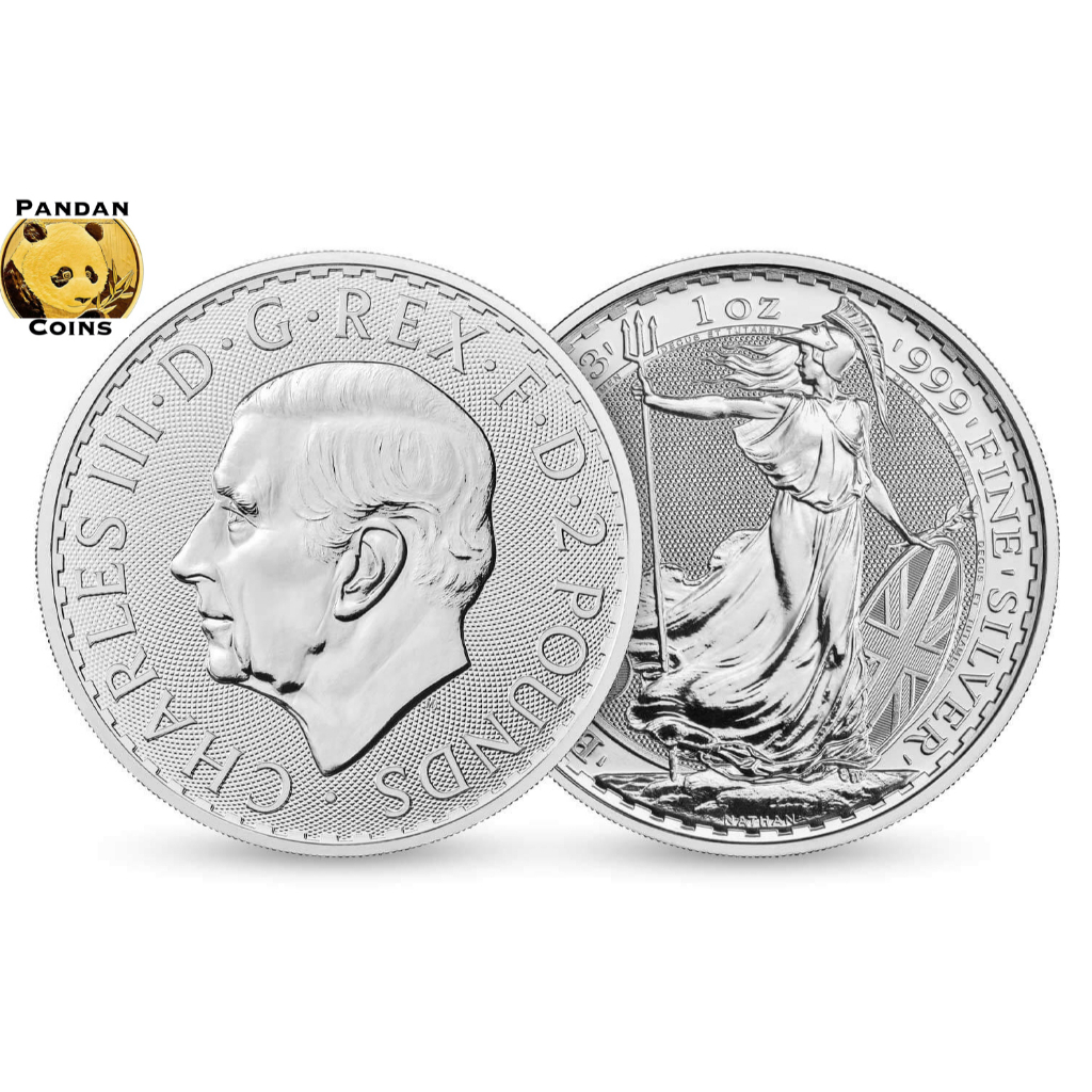 2023 UK British Britannia 1 oz 999 Silver Coin,  King Charles III