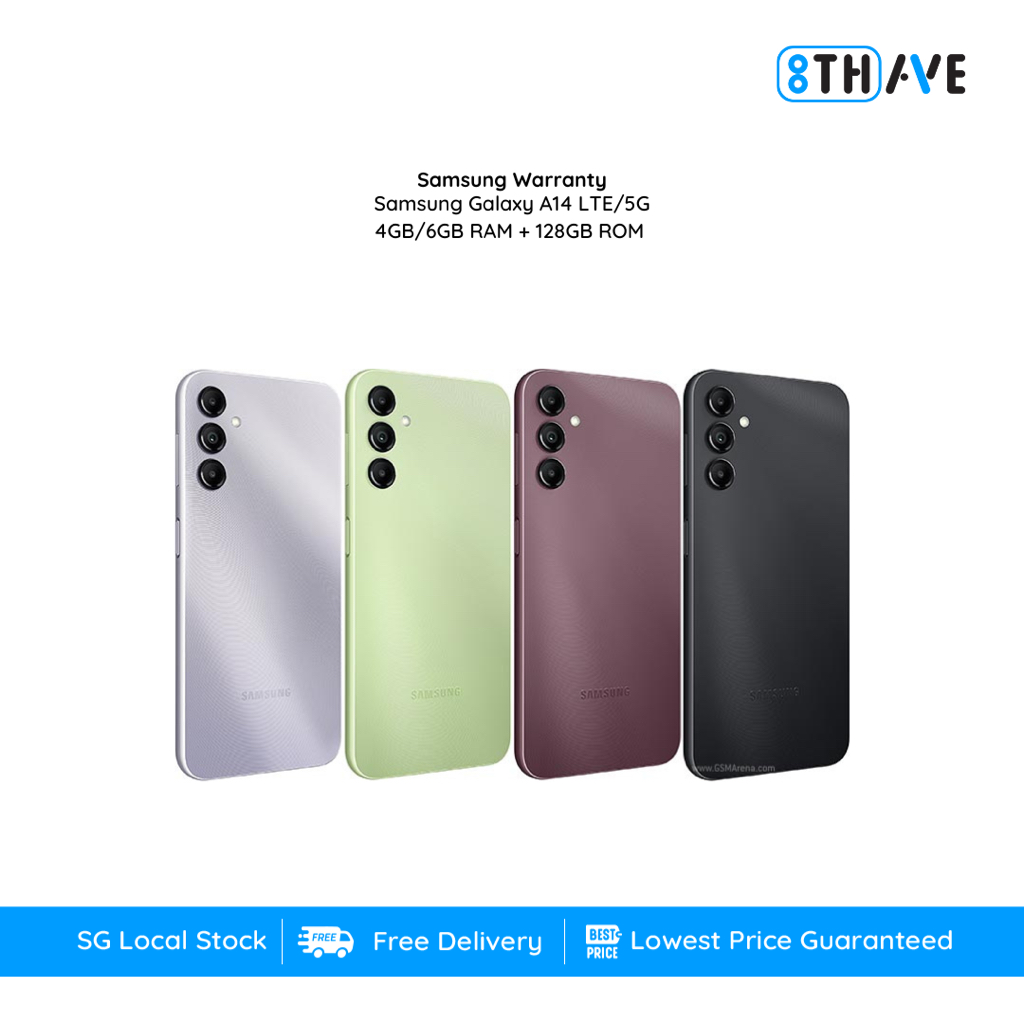 Samsung Galaxy A14 5G | A14 4G | A13 5G | A13 4G | 4GB/6GB RAM + 128GB ROM | 1 Year Samsung Warranty | SG Local
