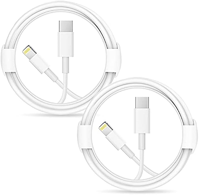 iPhone Fast Charger Lightning Cable [Apple MFi Certified] 2-Pack USB-C to Lightning Cable (6.6Ft) Fast Charging Compatible with iPhone 13/13pro 12/12 Mini/12 Pro/12 Pro Max/11 Pro/11 Pro Max/XR/X,iPad