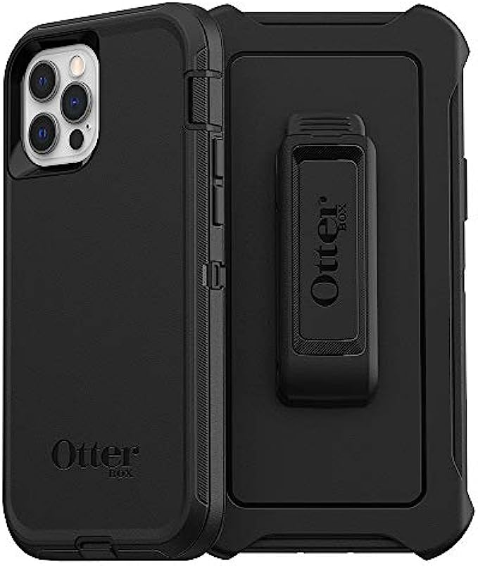 OTTERBOX DEFENDER SERIES SCREENLESS EDITION Case for iPhone 12 &amp; iPhone 12 Pro - BLACK