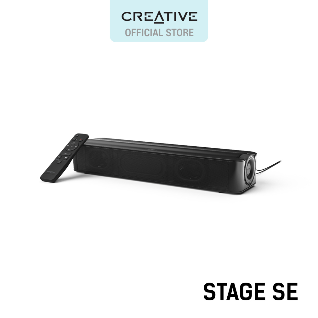 Creative Stage SE - Under-monitor Soundbar with Bluetooth 5.3 and USB Digital Audio