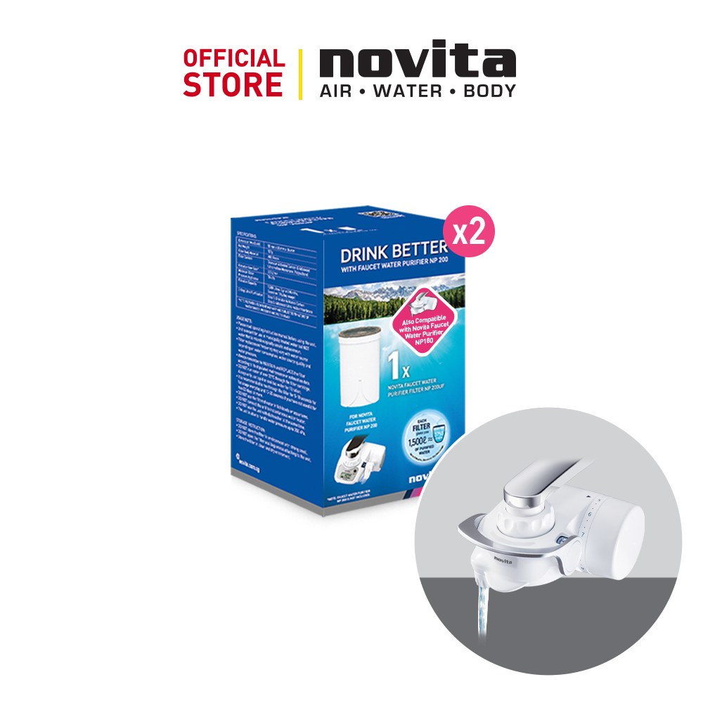 novita Faucet Water Purifier NP180UF/ NP190UF/ NP200UF 2pcs Filter Cartridge