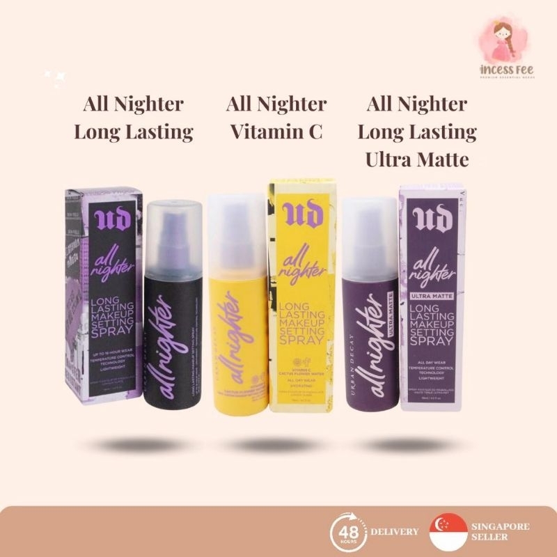?? 118ml Urban DecayAll Nighter Long-Lasting Makeup Setting Spray Long Lasting Ultra Matte All Nighter Vitamin C