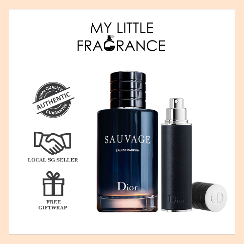 [Giftwrap] Dior Sauvage EDP 2 Pcs Travel Gift Set (100ml EDP + 10ml Travel Spray) Eau de Parfum Men Giftset [Authentic]