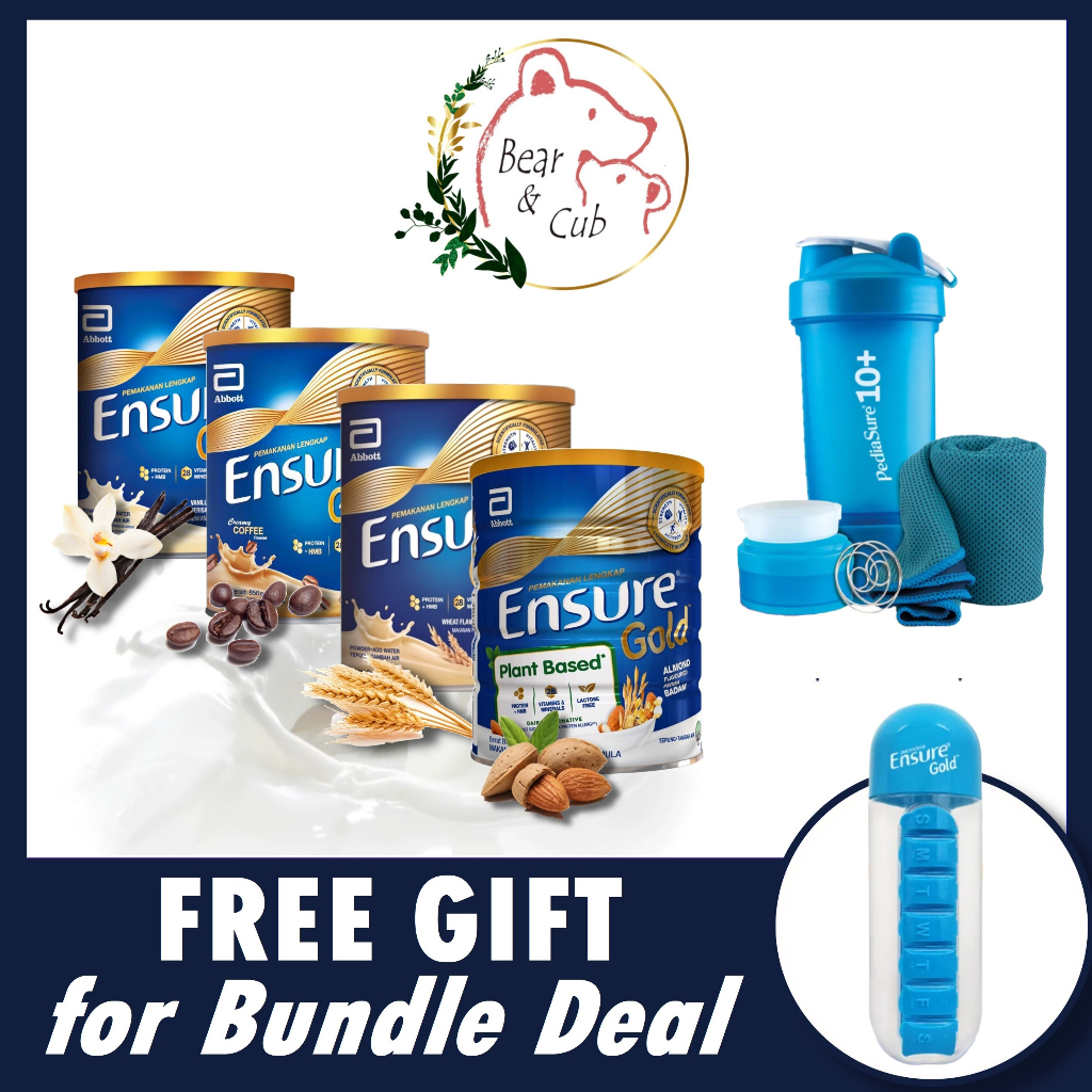 Ensure Gold 850g Tin/ 2.4kg Refill - Vanilla/Wheat/Coffee/Almond