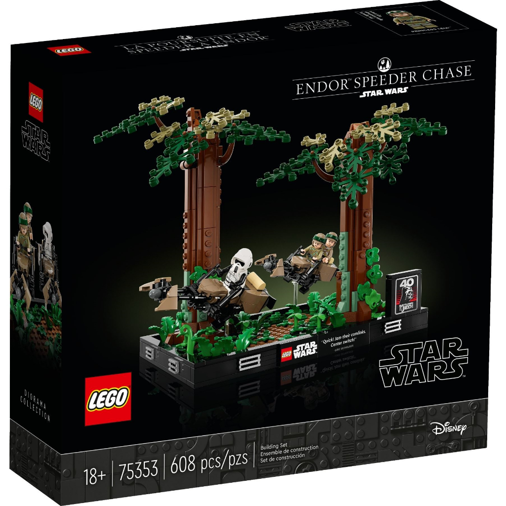 Secret Chamber™ LEGO 75353 Endor™ Speeder Chase Diorama