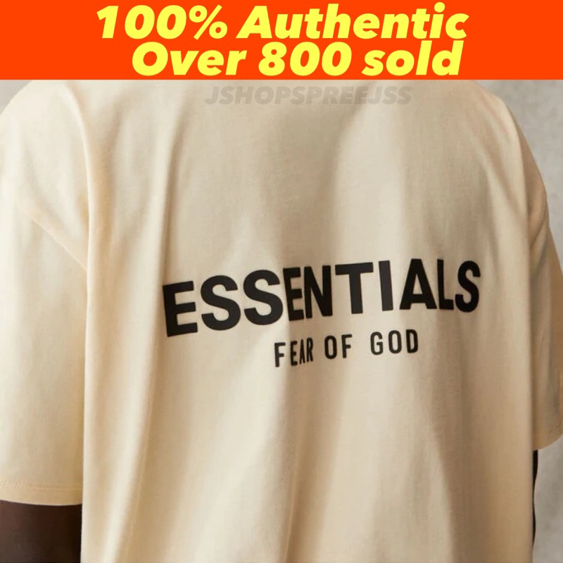 Authentic Fear of God Essentials 2021 3D Logo FW22 tees