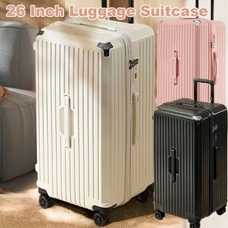 26 Inch Luggage Suitcase High-Value Large-Capacity Luggage Bag with Zipper and 360 Silent Wheels
